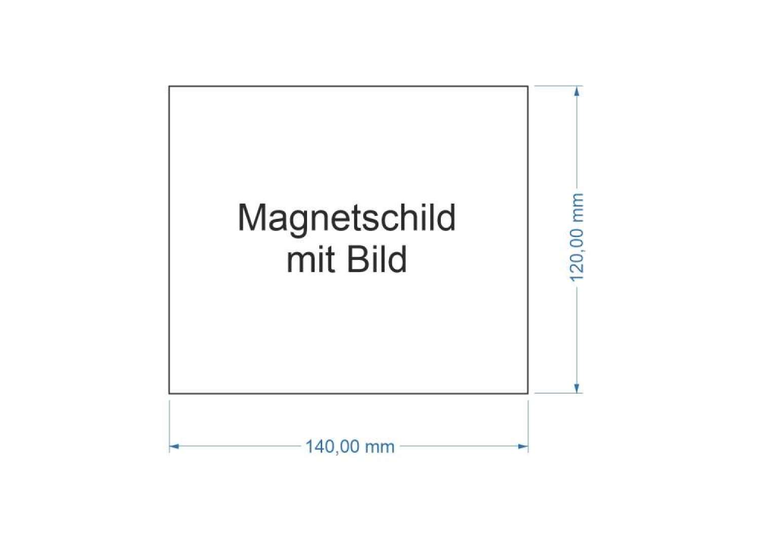40 XL Magnetschilder mit Bild 
