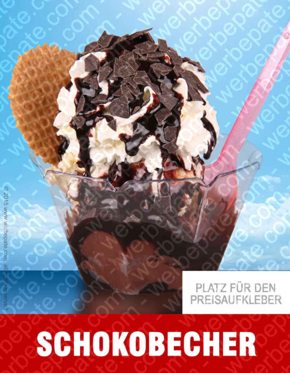 Produkt -Schokobecher