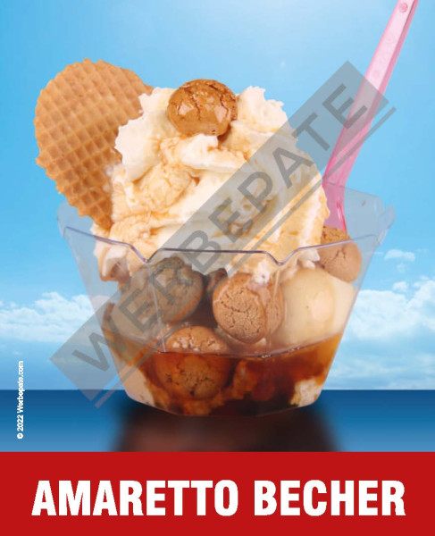 Amaretto Becher Magnetschild