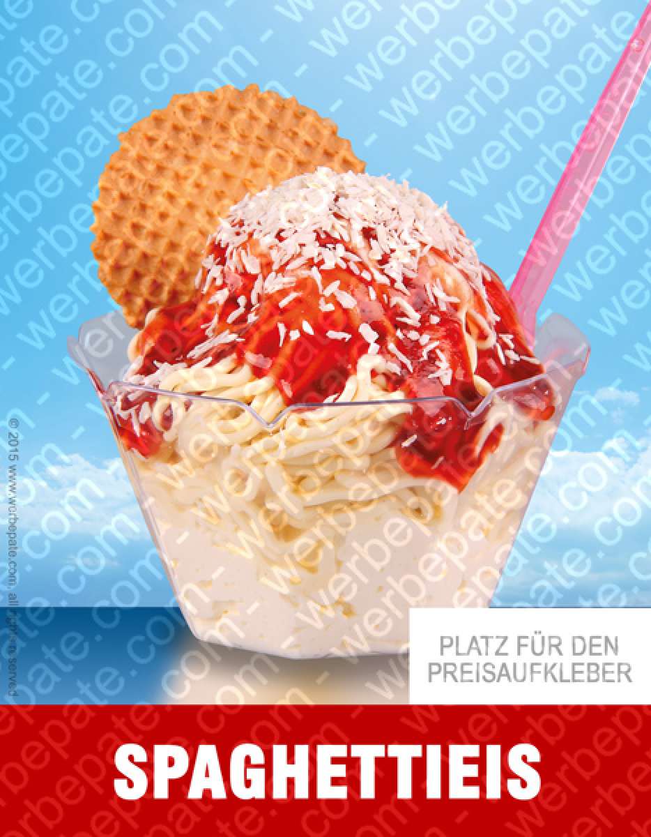 Produkt -Spaghetti Eis