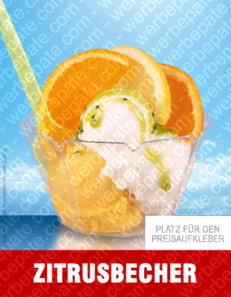 Produkt -Zitrus Becher