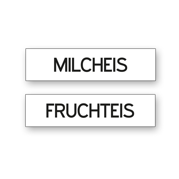 Produkt -Magnetschilder Fruchteis / Milcheis