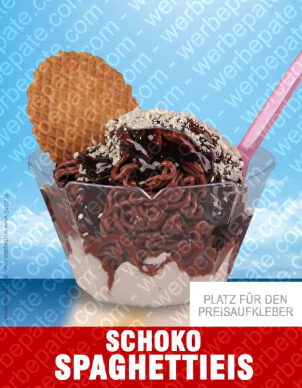Produkt -Schoko Spaghetti Eis