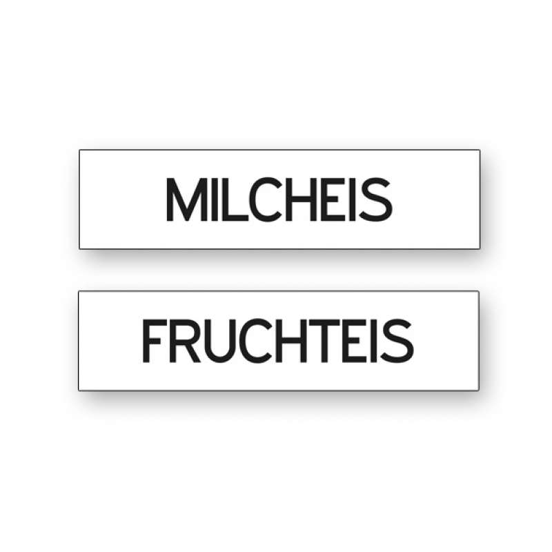 Produkt -Magnetschilder Fruchteis / Milcheis